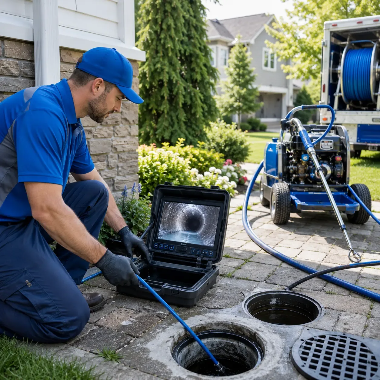 Outdoor drain cleaning professionals serving Houghton Lake Heights, MI